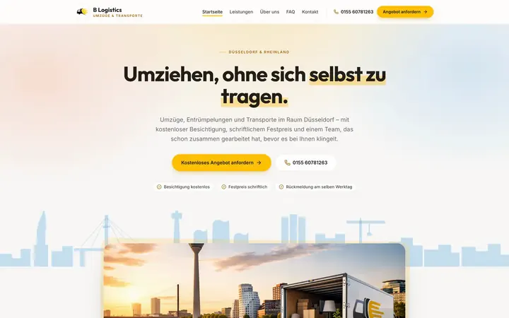 Startseite von B Logistics