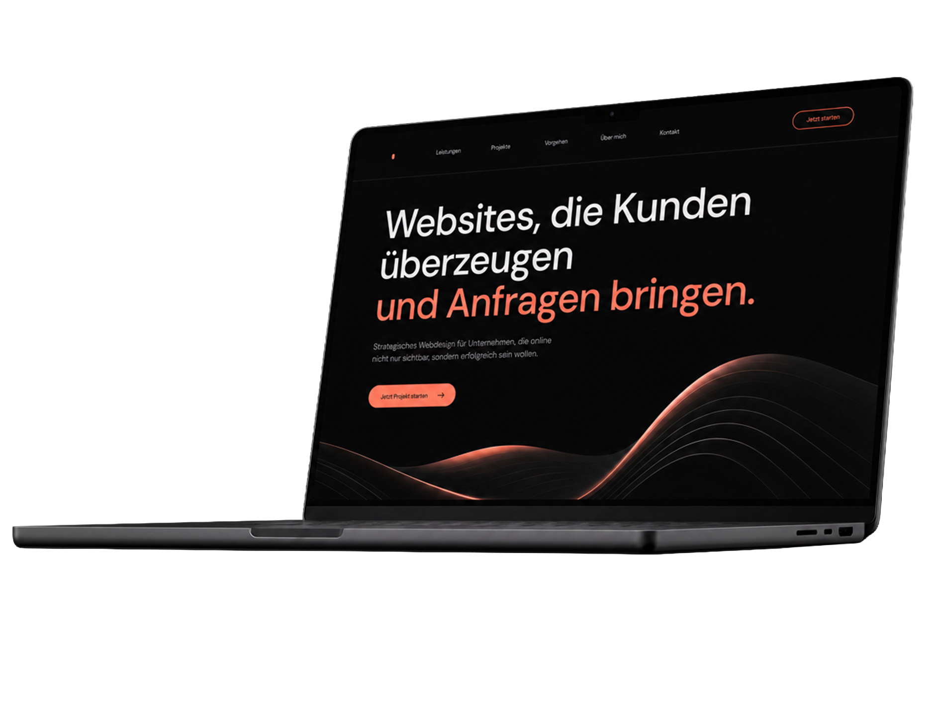 MacBook zeigt die CODION-Website: Websites, die Kunden überzeugen und Anfragen bringen — Webdesign Düsseldorf