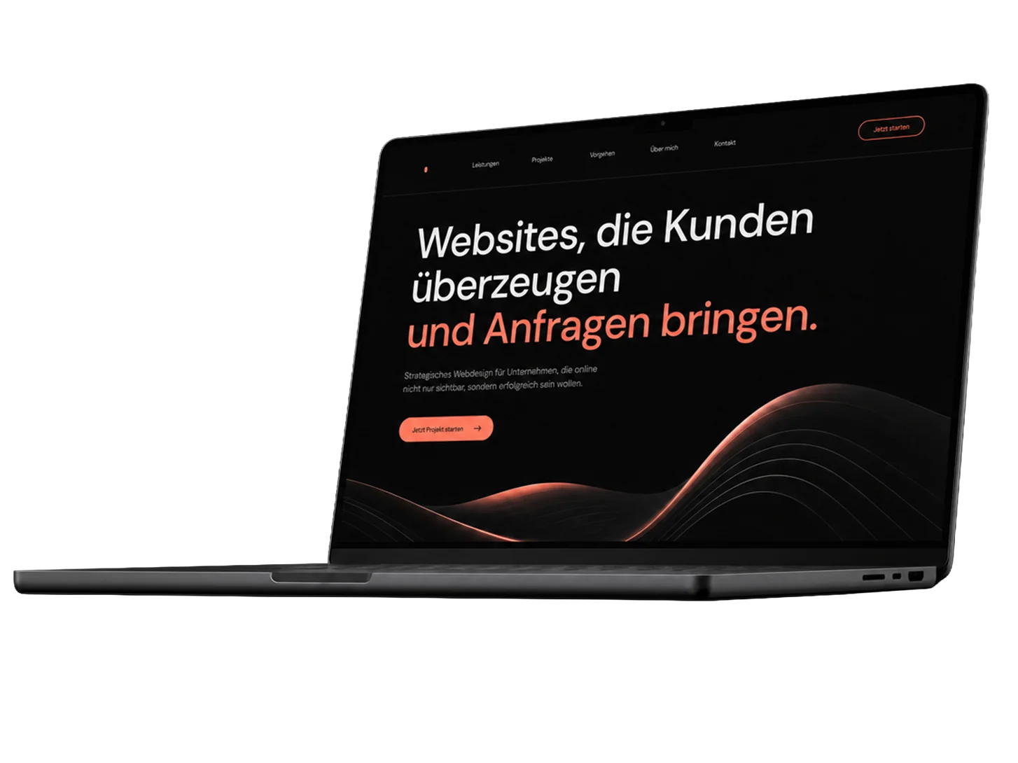 MacBook zeigt die CODION-Website: Websites, die Kunden überzeugen und Anfragen bringen — Webdesign Düsseldorf