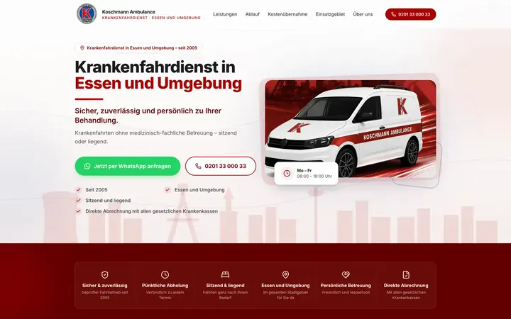 Startseite von Koschmann Ambulance